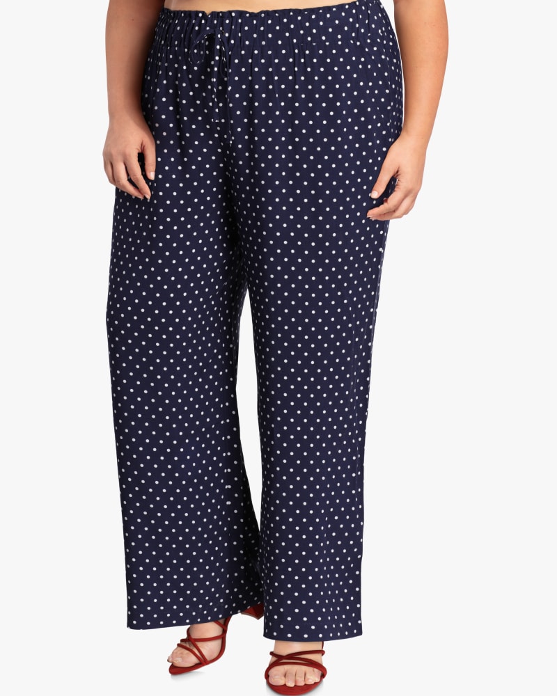 Front of plus size Sofia Printed Pull-On Pants by Rafaella | Dia&Co | dia_product_style_image_id:117472